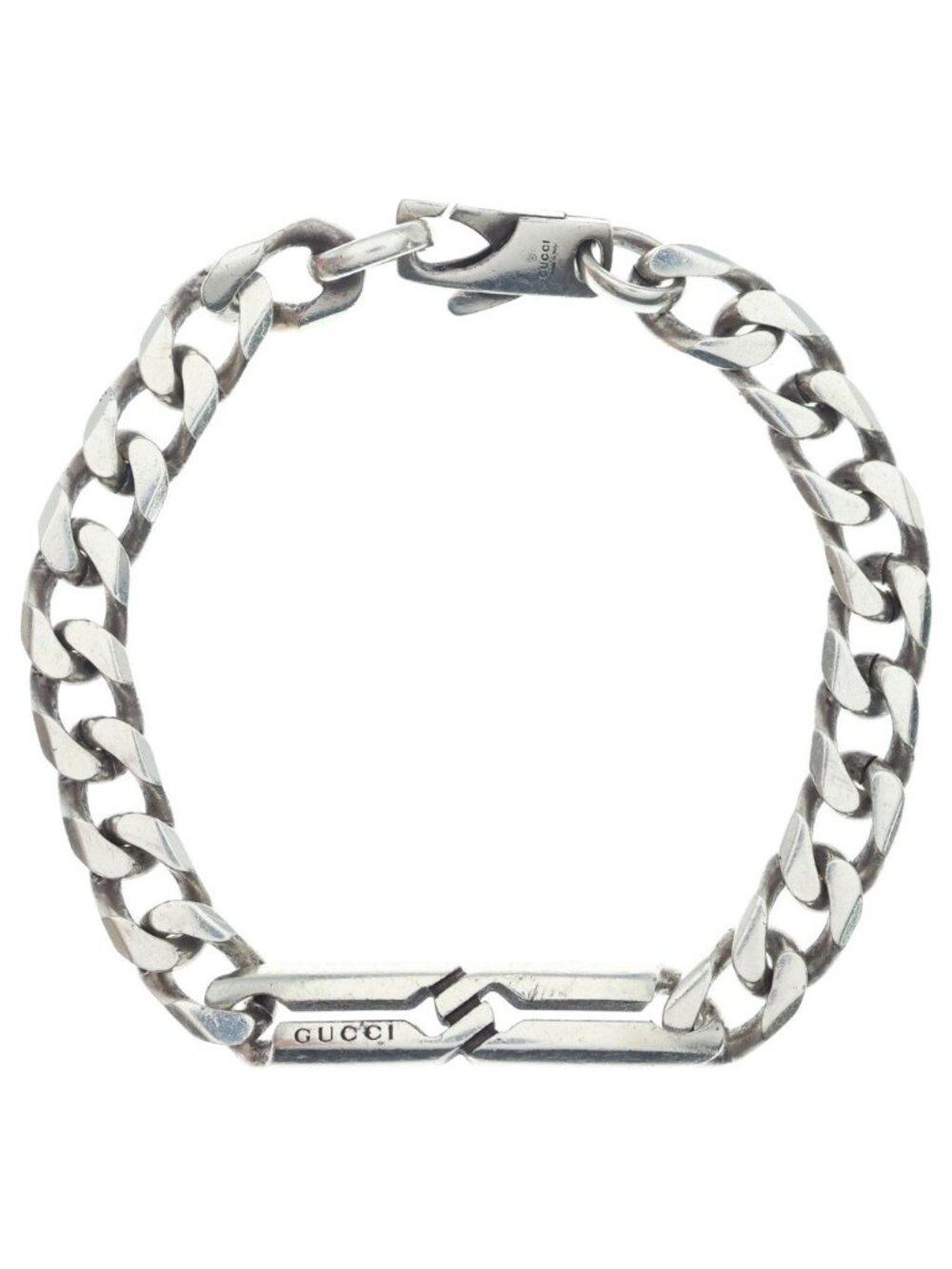 Gucci Infinity Knot Chain Link Bracelet Silver